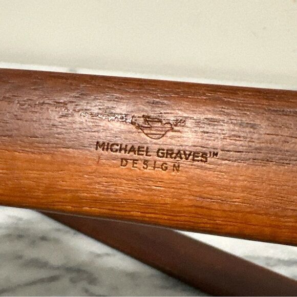 Michael Graves teak wood Salad Serving Utensils - Picture 4 of 6